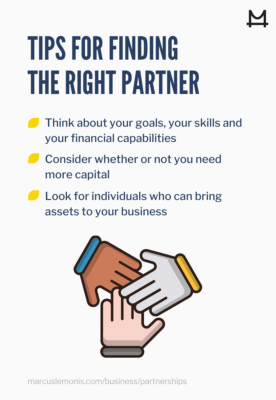 List of tips for finding the right partner.