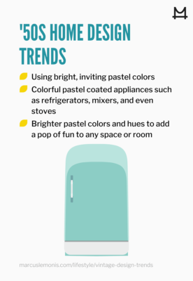 List of 50’s home trends making a comeback.