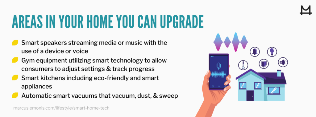 List of areas in your home that you can upgrade with smart technology