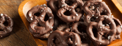 Image of chocolate covered pretzels