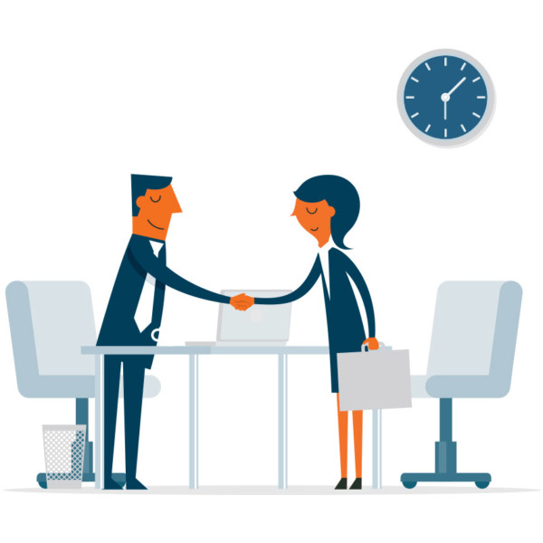 Image of deal closing with handshake.