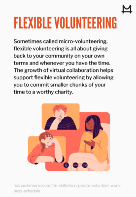 The definition of flexible volunteering