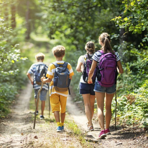 Image of a family on an eco-tour.