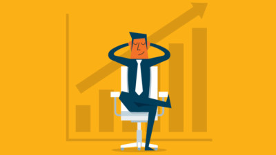 Image of man relaxed in chair.