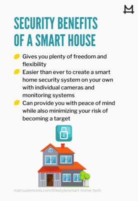 List of the security benefits from having a smart home