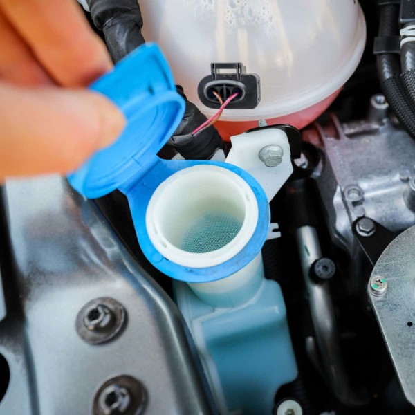 wiper fluid being replaced