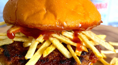 Chicken frita plated