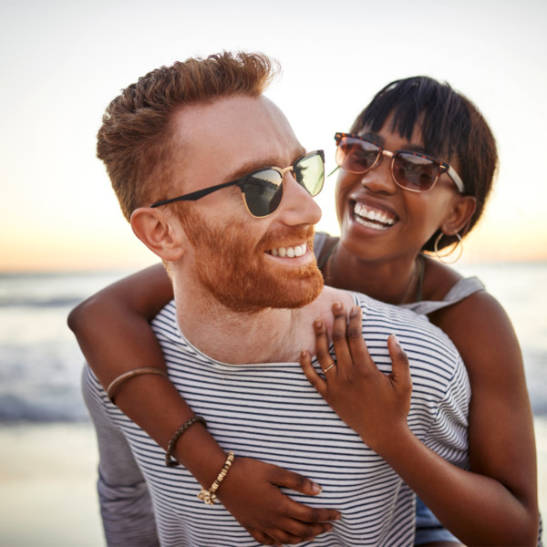 Image of a couple on the beach.