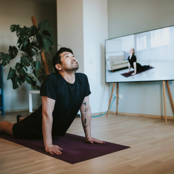 Image of someone doing yoga.