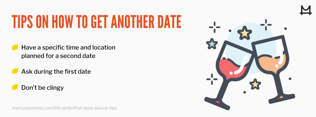 graphic on getting another date after your first date