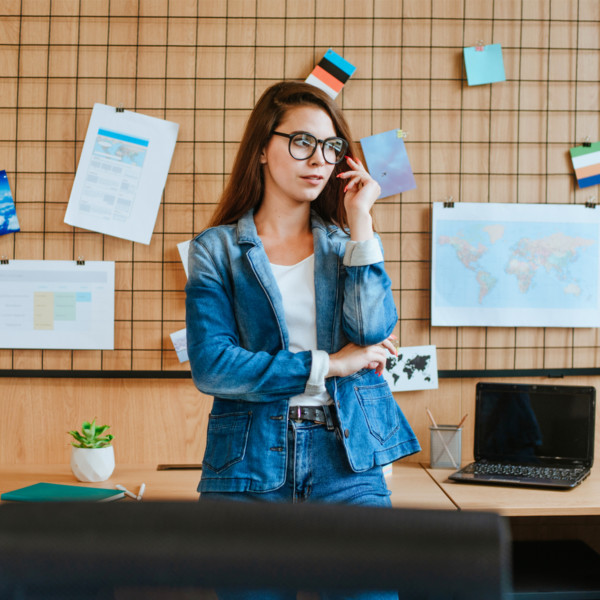 Image of a woman in her office.