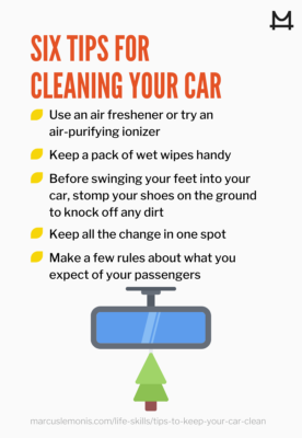 Six tips for cleaning your car