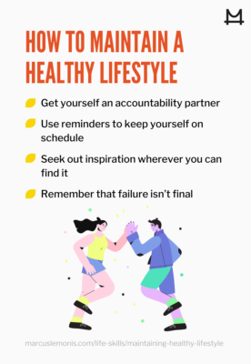 List of ways to maintain a healthy lifestyle