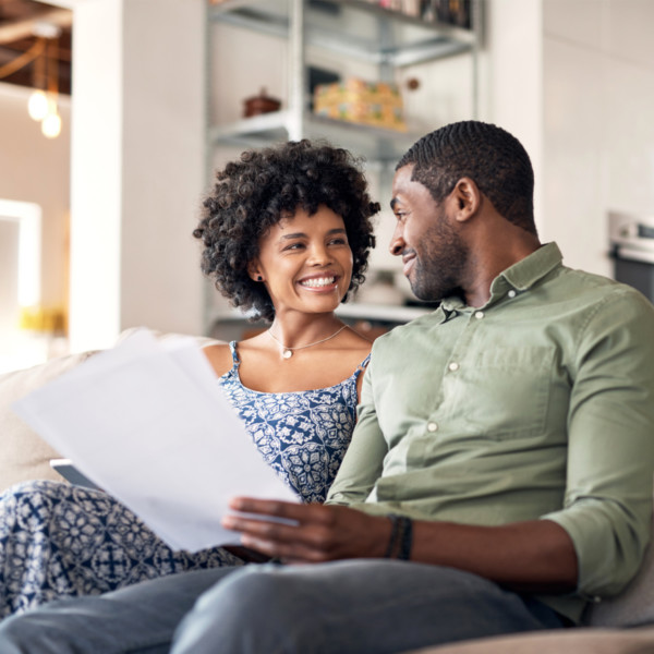 Image of man and women planning home designs