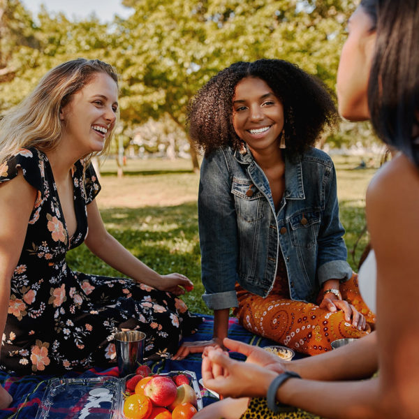Image of friends having a picnic