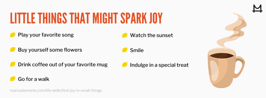 List of little things that might spark joy