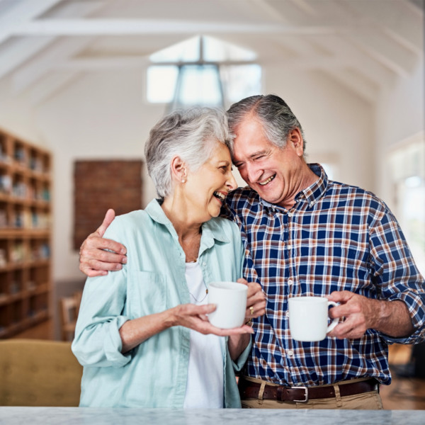 older couple enjoying their fruits from having maintained a relationship