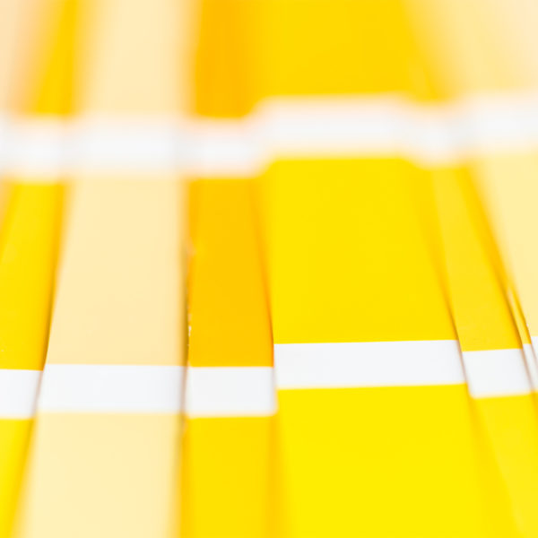 Image of yellow color swatches