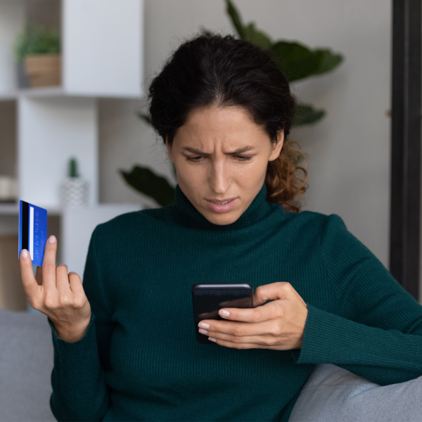 woman with credit problems