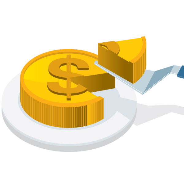 Taking a piece of money after starting a small business