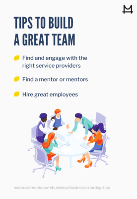 List of tips on how to build a great team