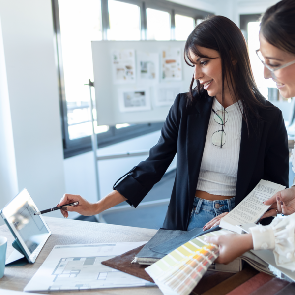 two interior designers